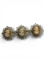 Brosche Mandile 1922 Dame Cammei  in Silber Conchiglia 2MSPCM12